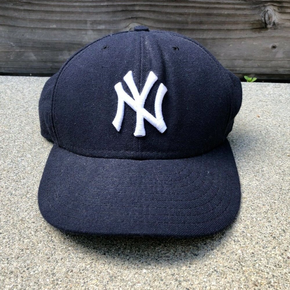 NEW ERA Official On Field Hat New York Yankees Fitted Men's 7 1/2 Blue Cap MLB﻿﻿